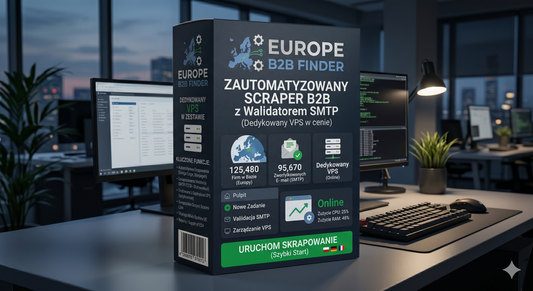 Europe B2B Finder – Zautomatyzowany Scraper B2B z Walidatorem SMTP (Dedykowany VPS w cenie)