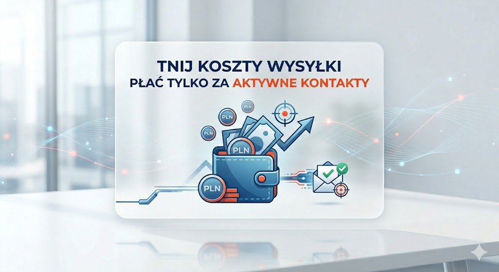 Oszczędność budżetu marketingowego poprzez wysyłkę tylko na aktywne i zweryfikowane kontakty